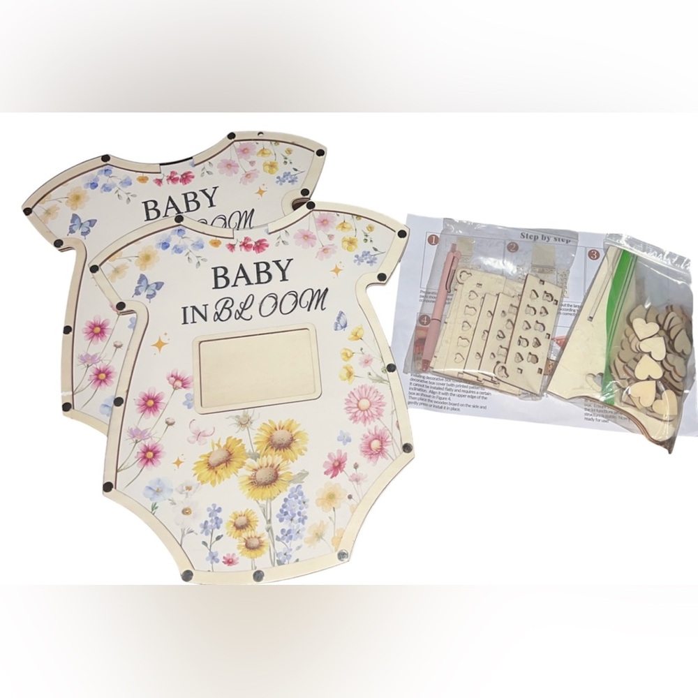 Floral Baby in Bloom Sign Kit with 2 Frames